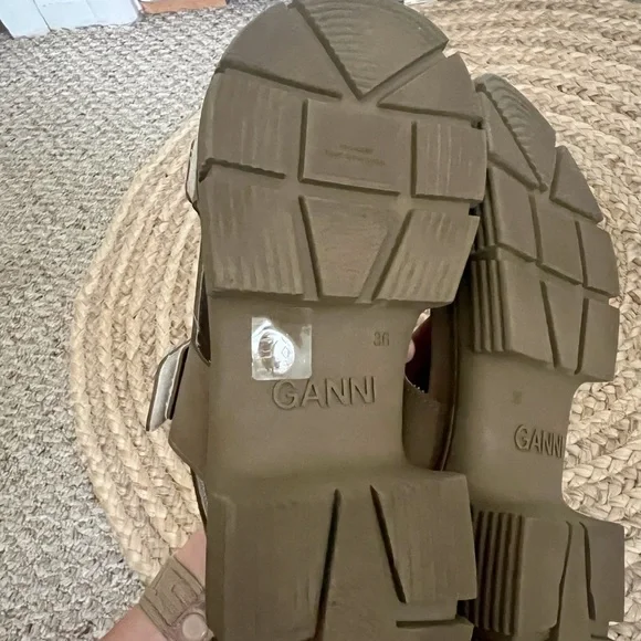 GANNI Recycled Rubber Trekking Sandals US Women’s 6 - Picture 7 of 8